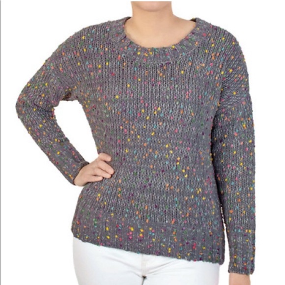 New Seven7 Chenille Grey Popcorn 